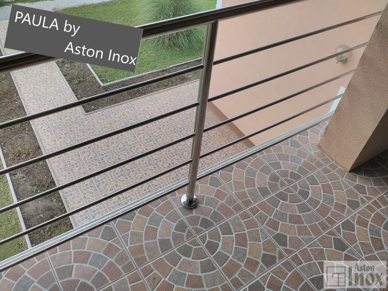 Inox ograda za balkone i terase sa horizontalnim ispunama